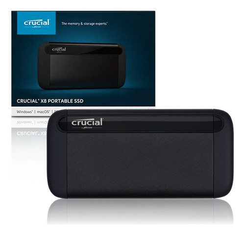 Ssd Externo 1tb Usb C 3.2 1050mb/s Leit X8 Series Crucial