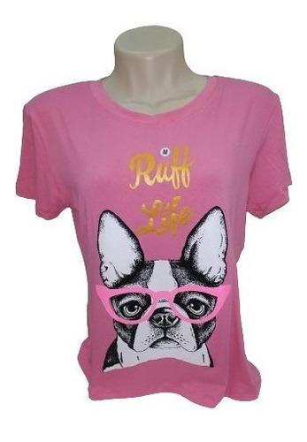 Camiseta Dog T-shirt Cachorrinho Feminina Estilosa 