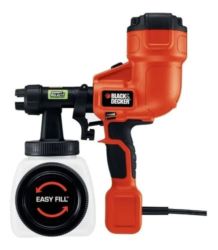 Pistola De Pintura E Pulverizador Black Decker Bdph200b 127v