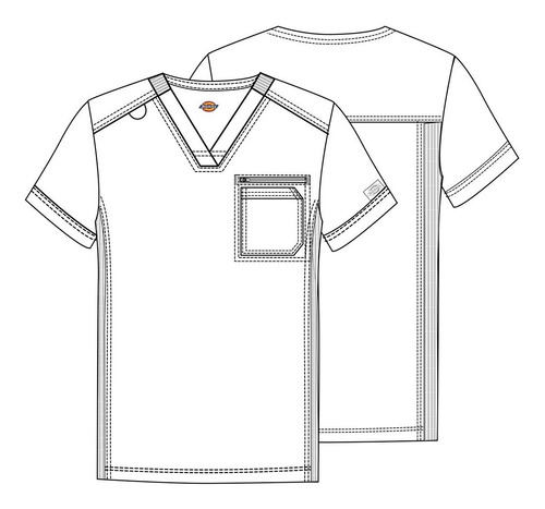 Dickies Dk865 Filipina Balance Hombre Quirúrgica Clínica