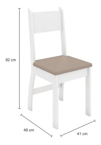 Juego De Comedor Mesa 6 Sillas Madera Mdf Tapizado