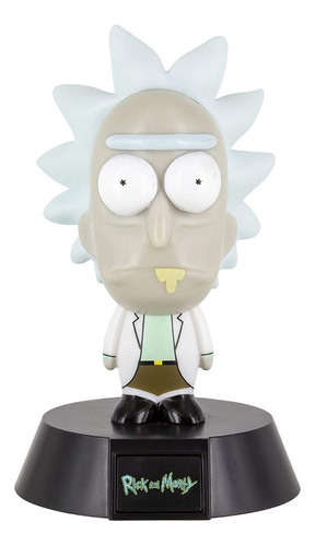 Lampara De Mesa 3d Rick Sanchez - Rick & Morty Estructura Blanco