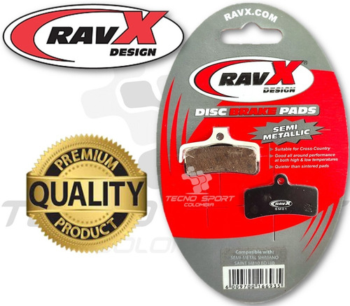 Imagen 2 de 10 de Pastilla De Freno Ravx Mod Shimano Saint M810 Hidráulico