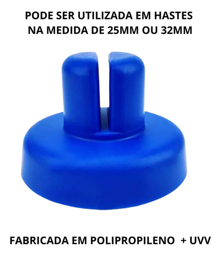 Ponteira Para Haste De Cama Elástica - 6 Unidades