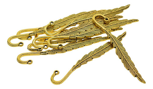 10 Piezas De Libro De Abalorios De Grandes Accesorios Dorado