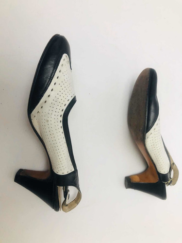 Zapatos Mujer 36 Combinado Muy Elegante Cuero Vacuno