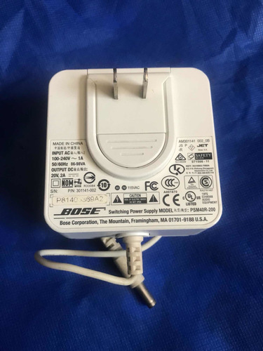Cargador Psm40r-200 Original Bose Portable Blanco