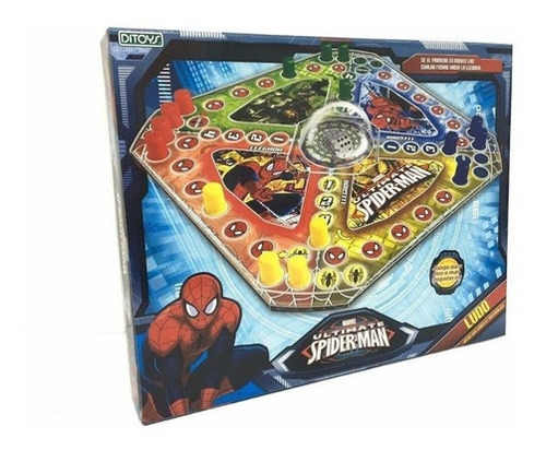 Juego Ludo Ultimate Spiderman Marvel Ditoys 1555