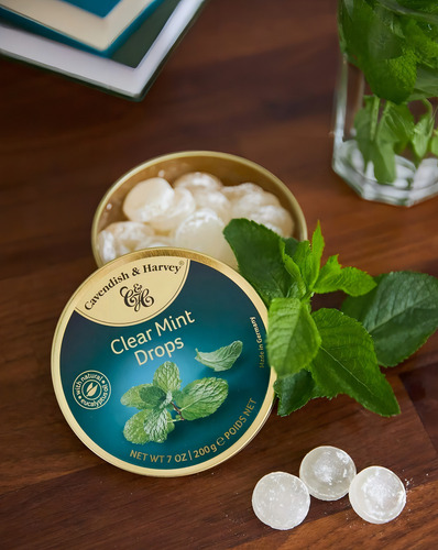 Lata Caramelos Cavendish & Harvey Clear Mint Drops Menta200g