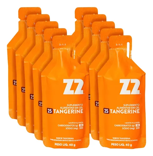 Energy Gel Z2 Tangerine Box 10 Unidades ​Sachê 40g Tangerine