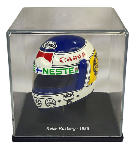 Casco Formula 1 Keke Rosberg Williams F1 1985 Spark 1:5