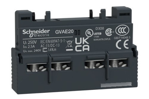 Contacto Aux Frontal Guardamotor Schneider 2na  Gvae20