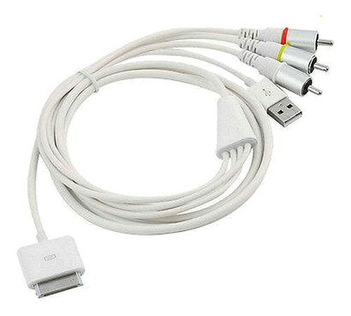 Cable Av Rca Para iPod iPhone 2 3 4 4s Touch Nano Video