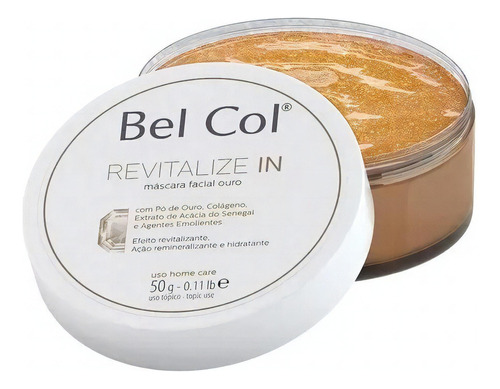  Bel Col Revitalize In 50g Máscara De Ouro