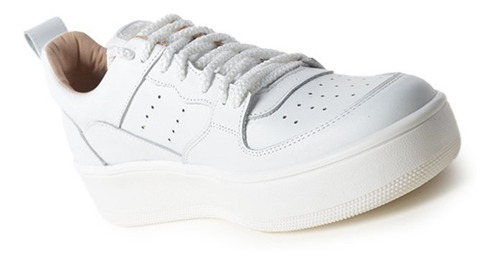 Imagen 5 de 8 de Zapatillas Urbanas De Mujer Cuero Cordones Brika - Ferraro