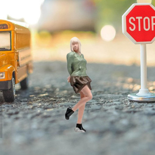 Mini Estatueta De Pessoas Modelo Brinquedo 1/64 Cenário