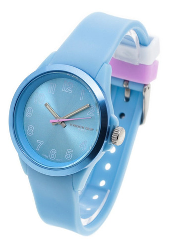 Reloj Knock Out Mujer 8939 Caucho Colores Sumergible