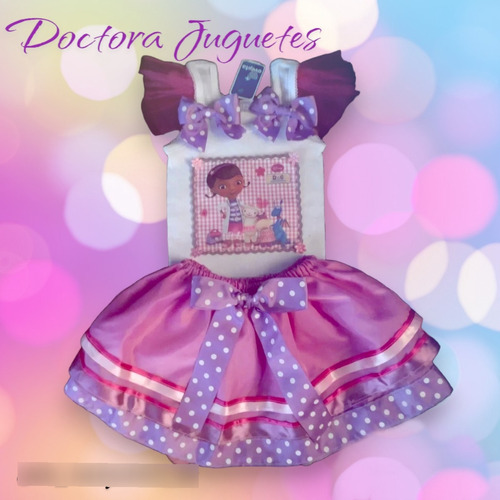 Conjunto Tutu Para Niñas Bebes Doctora Juguetes Modelo 1