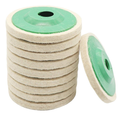 A A 10 Almohadillas For Pulir Ruedas De Lana De 4 Pulgadas