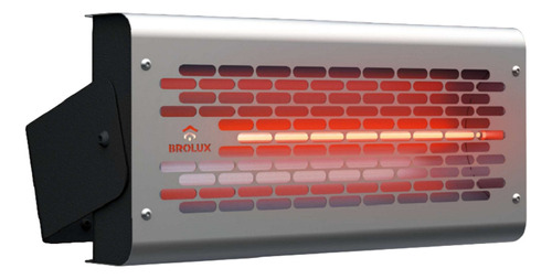 Brolux Calefactor 3100 infrarrojo potente para exterior 2000W color Plateado 220V - 235V