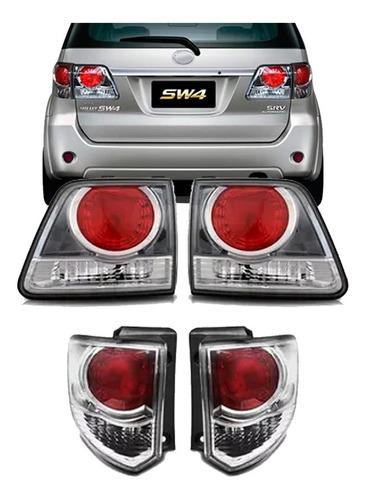 Kit Lanterna Hilux Sw4 2012 2013 2014 2015 Canto E Mala 