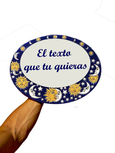 Placa Numero Para Casa Tipo Talavera Eclipse 40x30cm