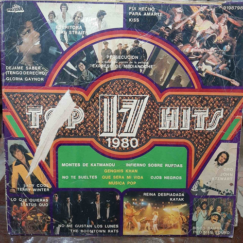 Vinilo 17 Top Hits 1980 Cp3