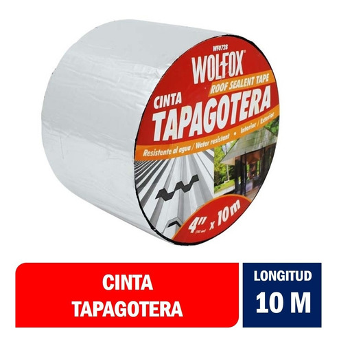 Cinta Tapagotera 4´´ X 10 Metros - Wolfox Wf0728