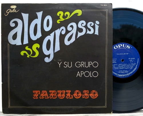 Aldo Grassi Y Su Grupo Apolo - Fabuloso - Lp Año 1977 Cumbia
