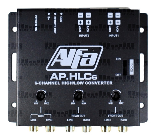 Convertidor Señal Audio Alta A Baja Hi Low 6 Chs Alfa Hlc6