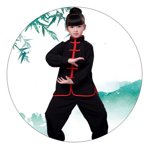 Disfraz De Kung-fu Para Niña, Traje De Uniforme De Taichí Wu