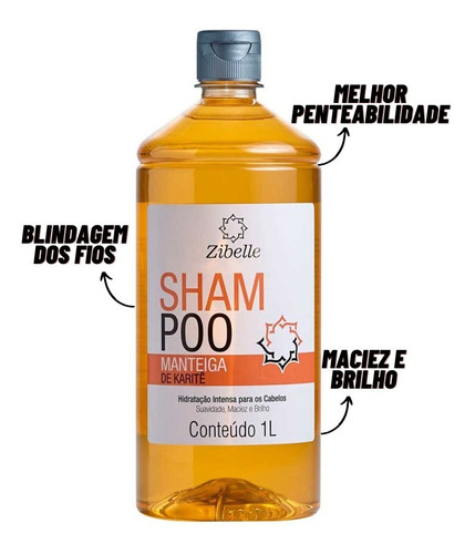 Kit Shampoo + Condi Manteiga De Karitê 1l Suave Fragrância