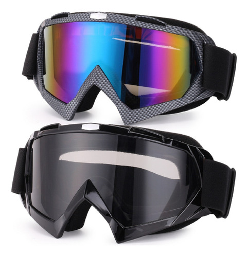 Gafas De Esquí, Paquete De 2 Gafas Para Snowboard, Gafas Par