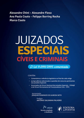 Juizados Especiais Cíveis E Criminais - Lei 9.099/1995 Comentada 2025- Juspodivm