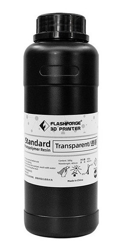 Resina Flashforge Standard Para Impressora 3d Transparente