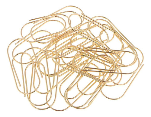 2 Clips De Papel De Oficina De 20 Piezas Oro