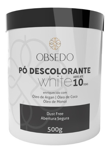 Descolorante OBSEDO  Descolorante Dust Free Blue ou White tom white 10t x 500g