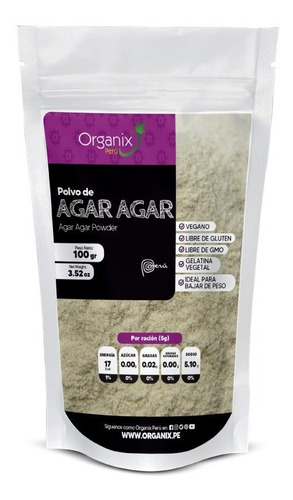 Agar Agar En Polvo 100g