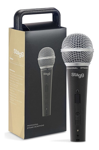 Micrófono Dinámico Stagg  + Cables + Estuche Sdm50 Envio