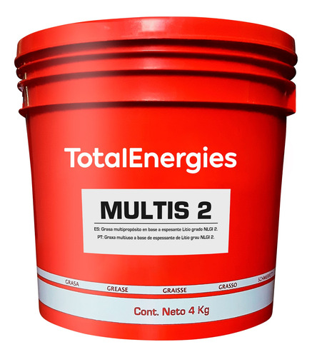 Total Multis 2 (grasa De Litio Multiuso) Balde 4k