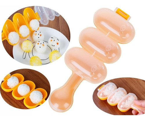 Forma P/ Preparar Arroz Sushi Redondo Fácil Rice Ball Shaker