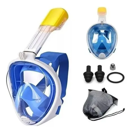 Mascara Buceo Careta Snorkel Full Face Soporte Cámara Gopro 