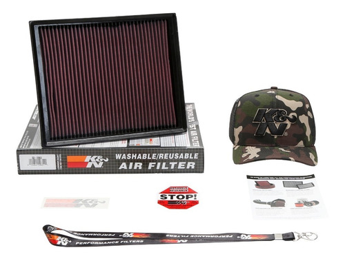 Filtro De Ar Inbox K&n Vw Amarok 3.0 V6 2017 Em Diante 33-2983 + Boné K&n Brinde