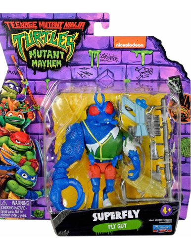 Figura Superfly Tmnt Mutant Mayhem Playmates Tortugas Ninja