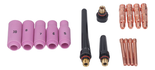 Kit De Accesorios De Soldadura Tig De 16 Piezas De Antorcha