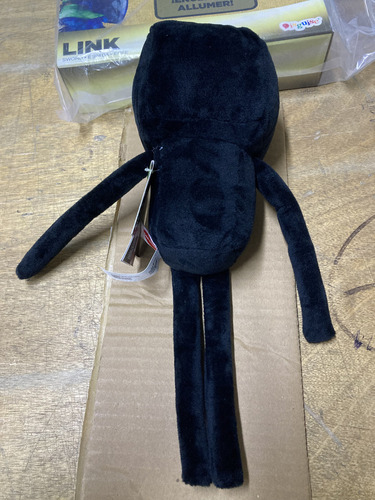 Peluche Enderman Basico Minecraft Steve Herobrine Mattel Color Negro