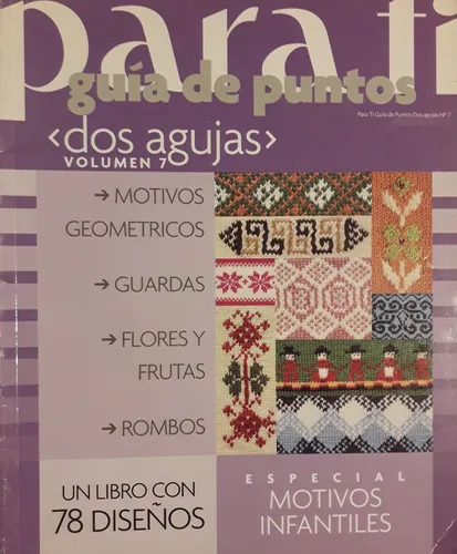 Revista Tejidos Para Ti Guía De Puntos En 2 Agujas 7 Liquido (Usado)