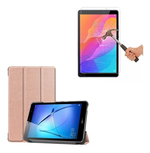 Funda Case Magnetica + Mica Vidrio 9h Para Huawei Matepad T8