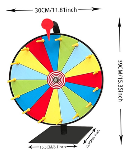 Rueda De Sorteo Del Juego Spinning Wheel De 30 Cm