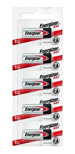 Imagen 1 de 6 de Pack 5 Pilas Alcalinas Energizer A23 baterias Tecnopoint